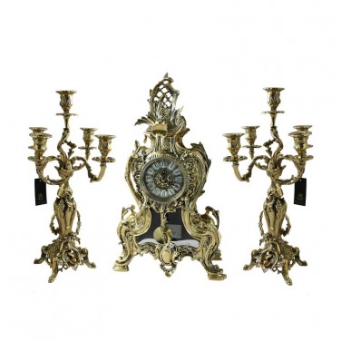 Часы каминные с канделябрами Годфри