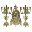 Часы каминные с канделябрами Королевское Барокко