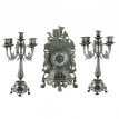 Часы каминные с канделябрами Замия