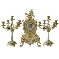 Часы каминные с канделябрами Геридон