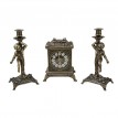 Часы каминные с канделябрами Ангелос