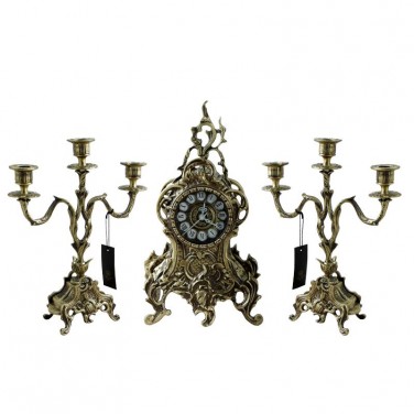 Часы каминные с канделябрами Эйфель