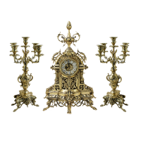 Часы каминные с канделябрами Либерти
