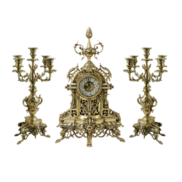 Часы каминные с канделябрами Либерти