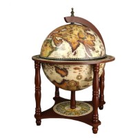 Глобус-бар настольный Шампань