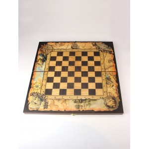 Подарочные нарды и шахматы Вокруг света