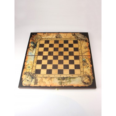 Подарочные нарды и шахматы Вокруг света