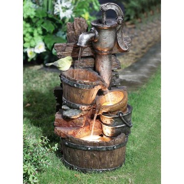 Декоративный фонтан Птичка-невеличка (с подсветкой)