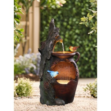 Декоративный фонтан Канарейка (с подсветкой)