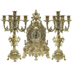 Часы каминные с канделябрами Королевское Барокко
