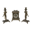 Часы каминные с канделябрами Ангелос