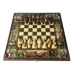 Подарочные нарды и шахматы Бородинская битва