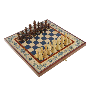 Подарочные шахматы Гжельские узоры