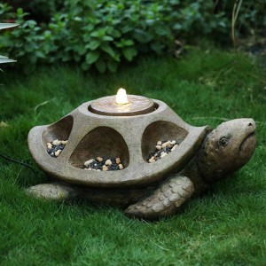Декоративный фонтан Бодрая черепаха (с подсветкой)