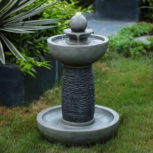 Декоративный фонтан Каменная чаша (с подсветкой)