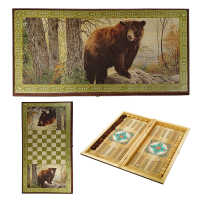 Подарочные нарды и шашки Медведица