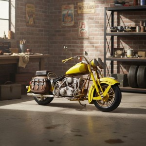 Фигурка Желтый Harley Davidson