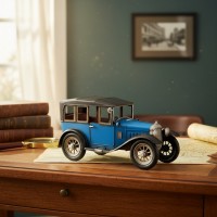 Фигурка Синий ретро-мобиль 30-х