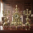 Часы каминные с канделябрами Либерти