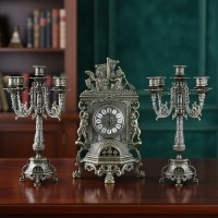 Часы каминные с канделябрами Замия