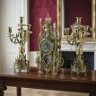 Часы каминные с канделябрами Нотр - Дам