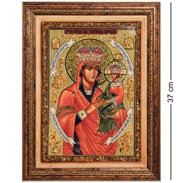 Икона Божией Матери Споручница грешных (янтарная крошка)