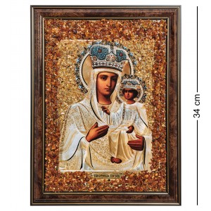 Тамбовская икона Божией Матери (янтарная крошка)