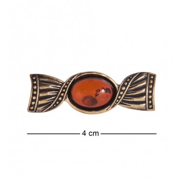 Фигурка - брошь Карамелька (янтарь)