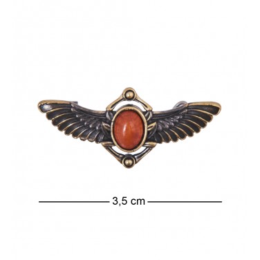 Фигурка - брошь Крылья (янтарь)