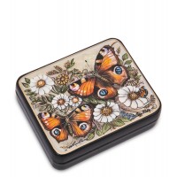 Шкатулка Яркие бабочки (ручная работа)