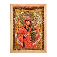 Икона Божией Матери Споручница грешных (янтарная крошка)