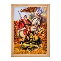 Икона Архангел Михаил (янтарная крошка)