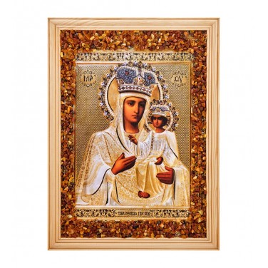 Икона Божией Матери Тамбовская (янтарная крошка) Икона Божией Матери Тамбовская (янтарная крошка)