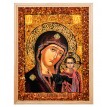 Икона Божией Матери Казанская (янтарная крошка)
