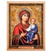 Икона Божией Матери Смоленская (янтарная крошка)