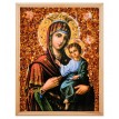 Икона Божией Матери Иверская (янтарная крошка) Икона Божией Матери Иверская (янтарная крошка)
