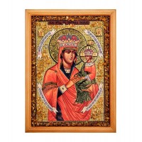 Икона Божией Матери Споручница грешных (янтарная крошка)