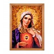 Икона Божией Матери (янтарная крошка)