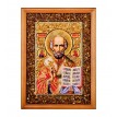 Икона Святой Николай Чудотворец (янтарная крошка)