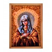 Икона Божией Матери Умиление (янтарная крошка)