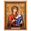 Икона Божией Матери Смоленская (янтарная крошка)