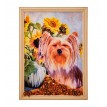 Картина Йоркширский терьер (янтарная крошка)