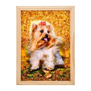 Картина Красавчик Йорк (янтарная крошка)