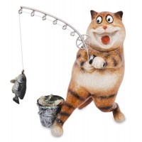 Фигурка Котофей - рыбачок Фигурка Котофей - рыбачок