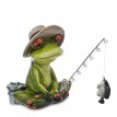 Фигурка Лягушонок на рыбалке