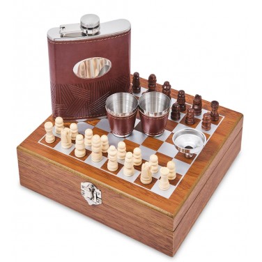 Подарочный набор с фляжкой Ход конем Подарочный набор с фляжкой Ход конем