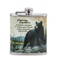 Фляжка походная Черный медведь