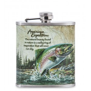 Фляжка походная Крупная рыба