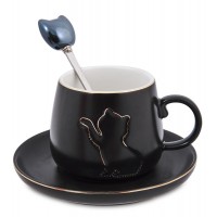 Чайная пара Чёрная кошка