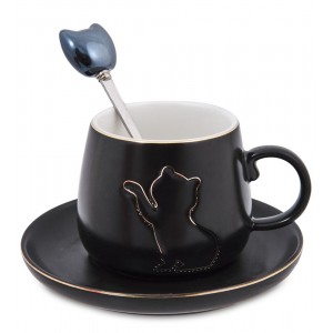Чайная пара Чёрная кошка